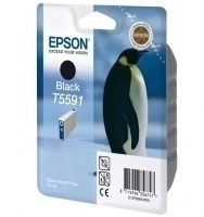 Epson T5591 Black Ink Cartridge (Penguin) (C13T559140)